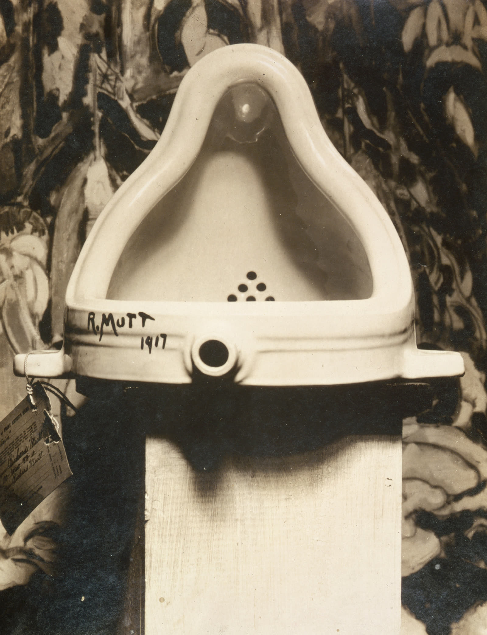 Marcel Duchamps «Fountain» (1917), fotografert av Alfred Stieglitz